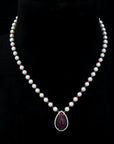 4 In 1 Diamond Necklace With Natural Rubies/Emeralds/Yellow Sapphires/Blue Sapphires/Tanzanite and Pearls.