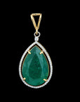 Diamond Pendant with Natural Emeralds/Rubies and Multi - color Sapphires.