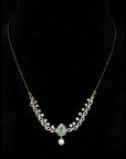 3 In 1 Diamond Necklace with Natural Emerald and Rubies.
