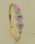 Diamond Bracelet with Natural Turquoise Gemstones