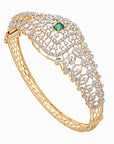 Diamond Bracelet with Natural Emerald