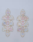 Diamond Necklace with Multicolor Sapphires and Diamond Accents With Earring Set