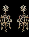 2-in-1 Diamond Earrings With Natural Rubies And Tourmaline