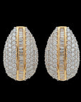 Oval-shaped Diamond Earrings