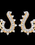Hoop-shaped Diamond Earrings