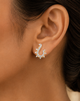 Hoop-shaped Diamond Earrings