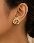 Natural gemstone Studs