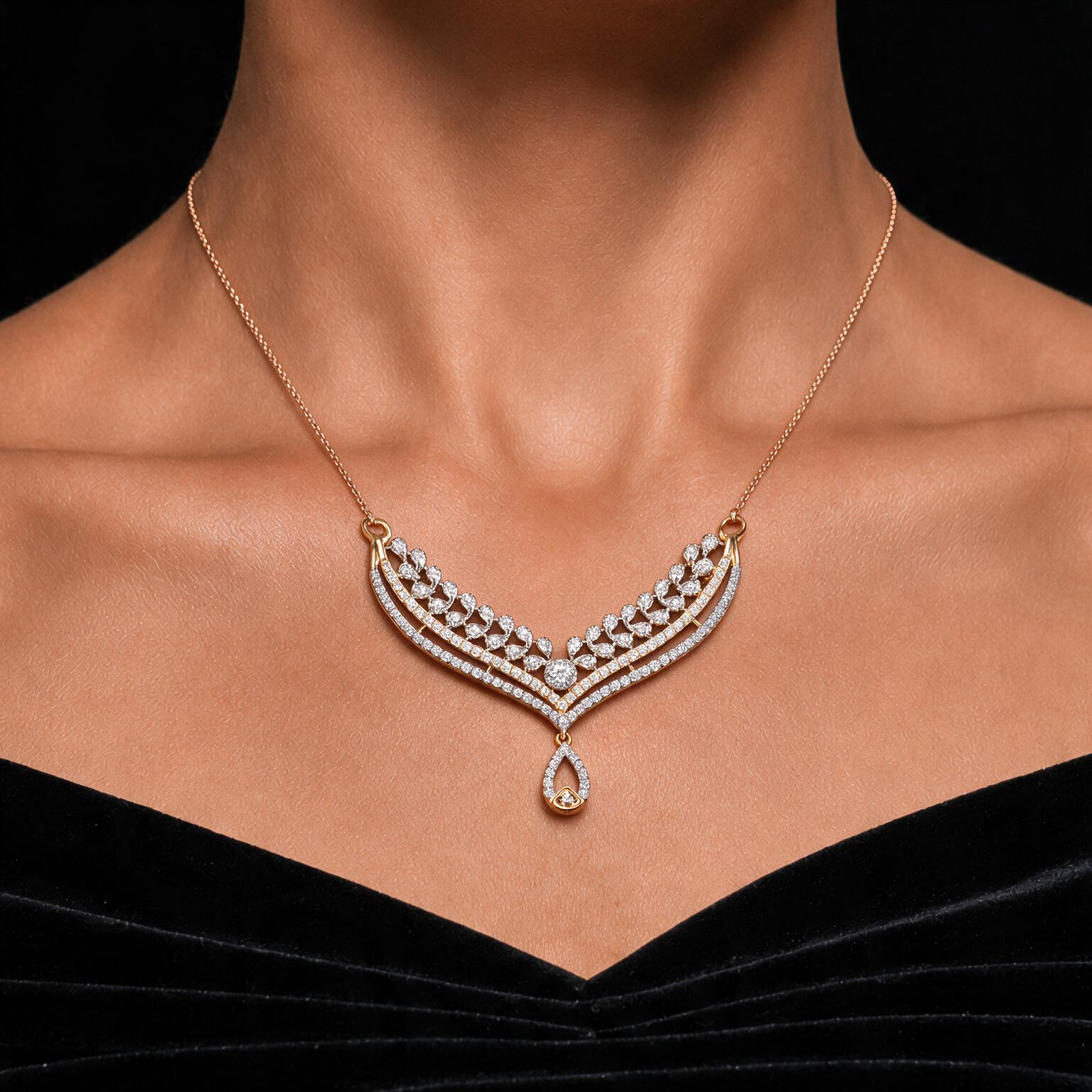 野菜 Maaya Diamond Pendant – Maaya Fine Jewels