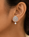 Diamond Earrings Pearl Drops
