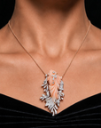 Diamond Pendant with Natural Corals.