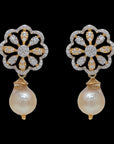 Detachable Multipurpose Cokar Necklace Earrings (Cevigopulu) Set made of Gold, Diamond, and Pearls Rubies