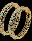 EVVS Diamond, Emerald and 18K Gold Gajulu