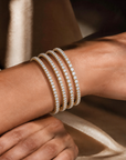 Stackable Diamond Border Bangles