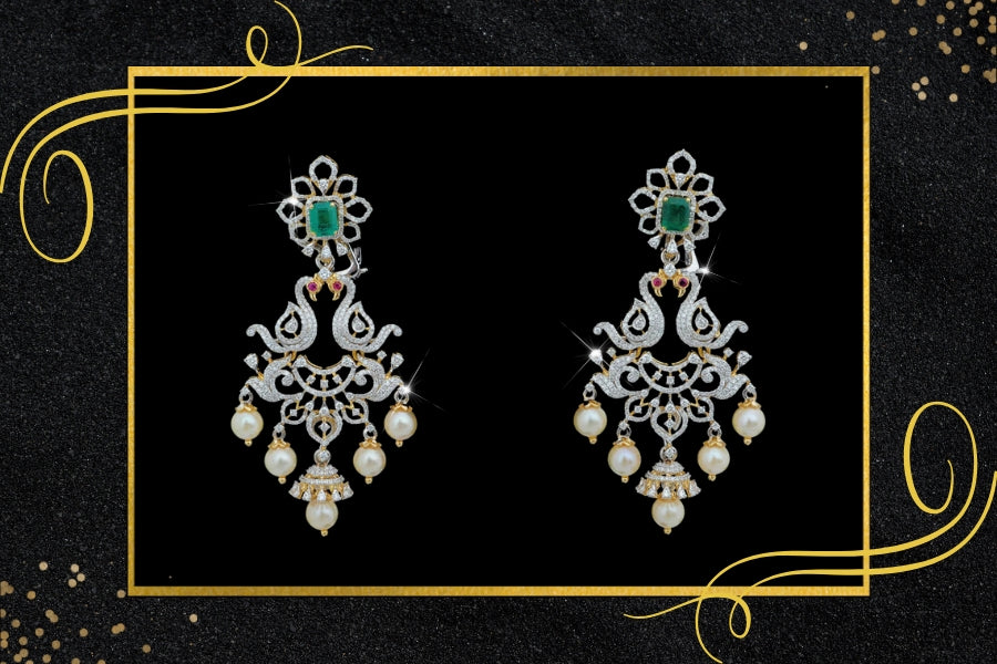 Diamond Jhumka Earrings in New Jersey; Where to Find the Best Designs