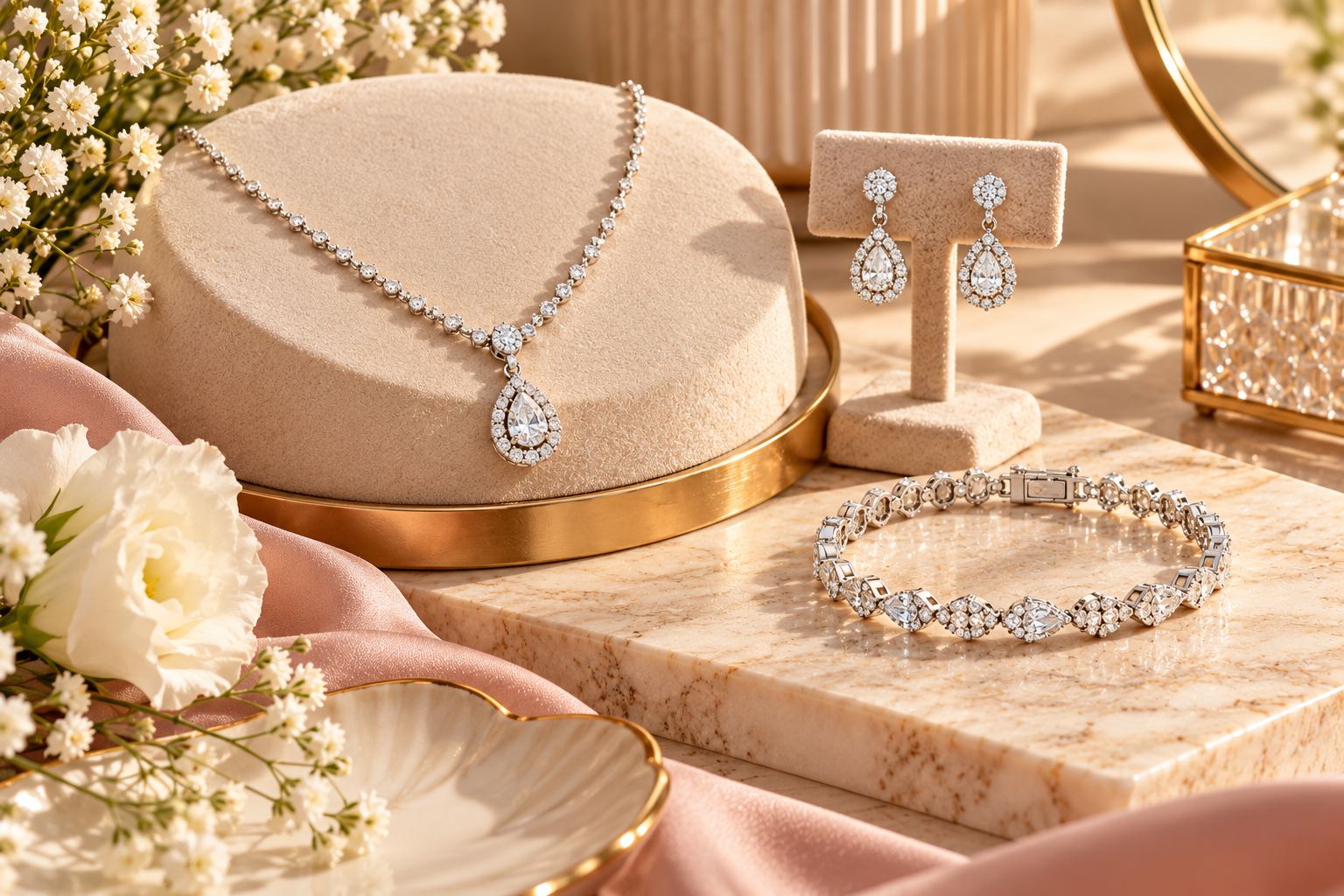 How to Pair Diamond Bracelets with Necklaces and Earrings for a Coordinated Look