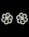 Floral Diamond Top Earrings