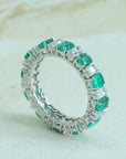 Natural Sapphire And Emerald Gold Ring