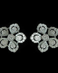 Floral Shaped Diamond Earrings