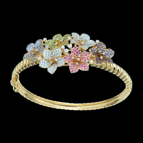 Diamond Bracelet with Sapphires/Amethyst/Tsavorite/Tanzanite