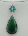 Diamond Necklace With Onyx