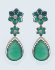 3 In 1 Diamond Earrings With Onyx