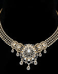 3 In 1 Diamond Necklace with Natural Emeralds and Rubies.