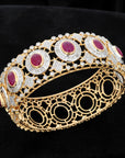 Diamond Bracelet With Natural Rubies
