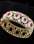 Diamond Bracelet With Natural Rubies