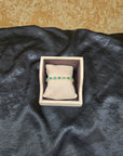 Diamond Bracelet with Natural Emeralds