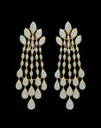 Long Diamond Chandelier Earrings