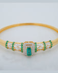 Openable Diamond Bracelet with Natural Rubies/Emeralds