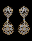 Diamond Peacock Motif Necklace with Natural Diamonds With Earring Set