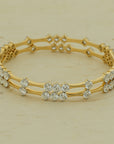 Diamond Statement Bangle with Natural Round Diamonds