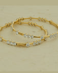 Diamond Statement Bangle with Natural Round Diamonds
