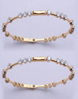 Diamond Statement Bangle with Natural Round Diamonds