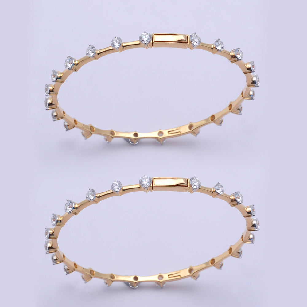 Diamond Statement Bangle with Natural Round Diamonds
