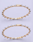 Diamond Statement Bangle with Natural Round Diamonds