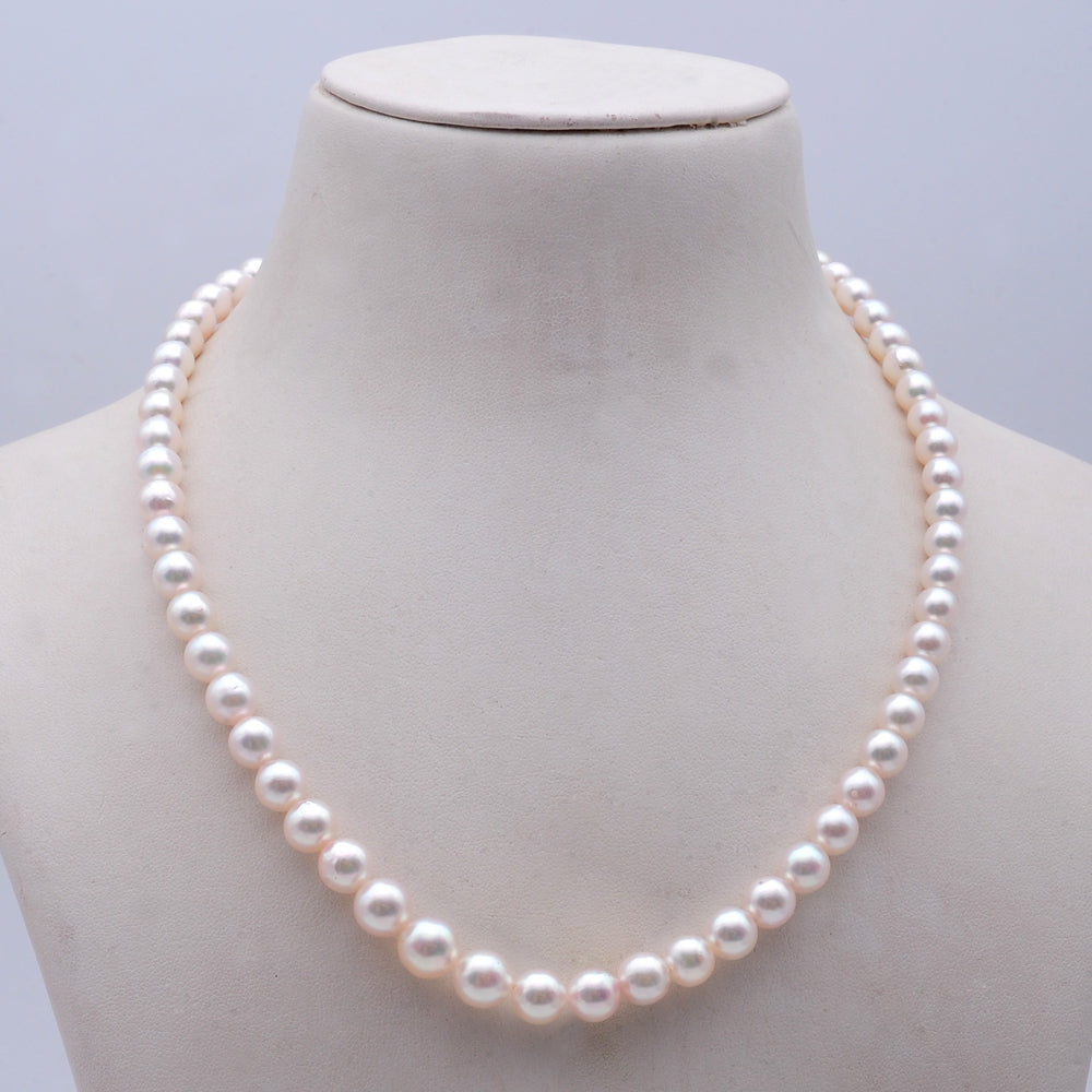 Pearl Necklace with Diamond Pendant and Interchangeable Emerald, Ruby, Sapphire and Tanzanite