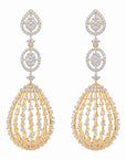Diamond Drop Chandelier Earrings