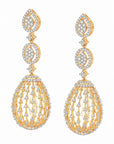 Diamond Drop Chandelier Earrings