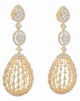 Diamond Drop Chandelier Earrings