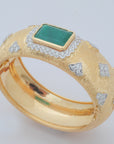 Diamond Bracelet with Emerald, Amethyst and Topaz and Diamond Detailing