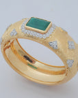 Diamond Bracelet with Emerald, Amethyst and Topaz and Diamond Detailing