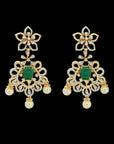 2 in 1 Diamond Chandbali Earrings