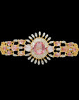 Spinel Diamond Bangle Bracelet
