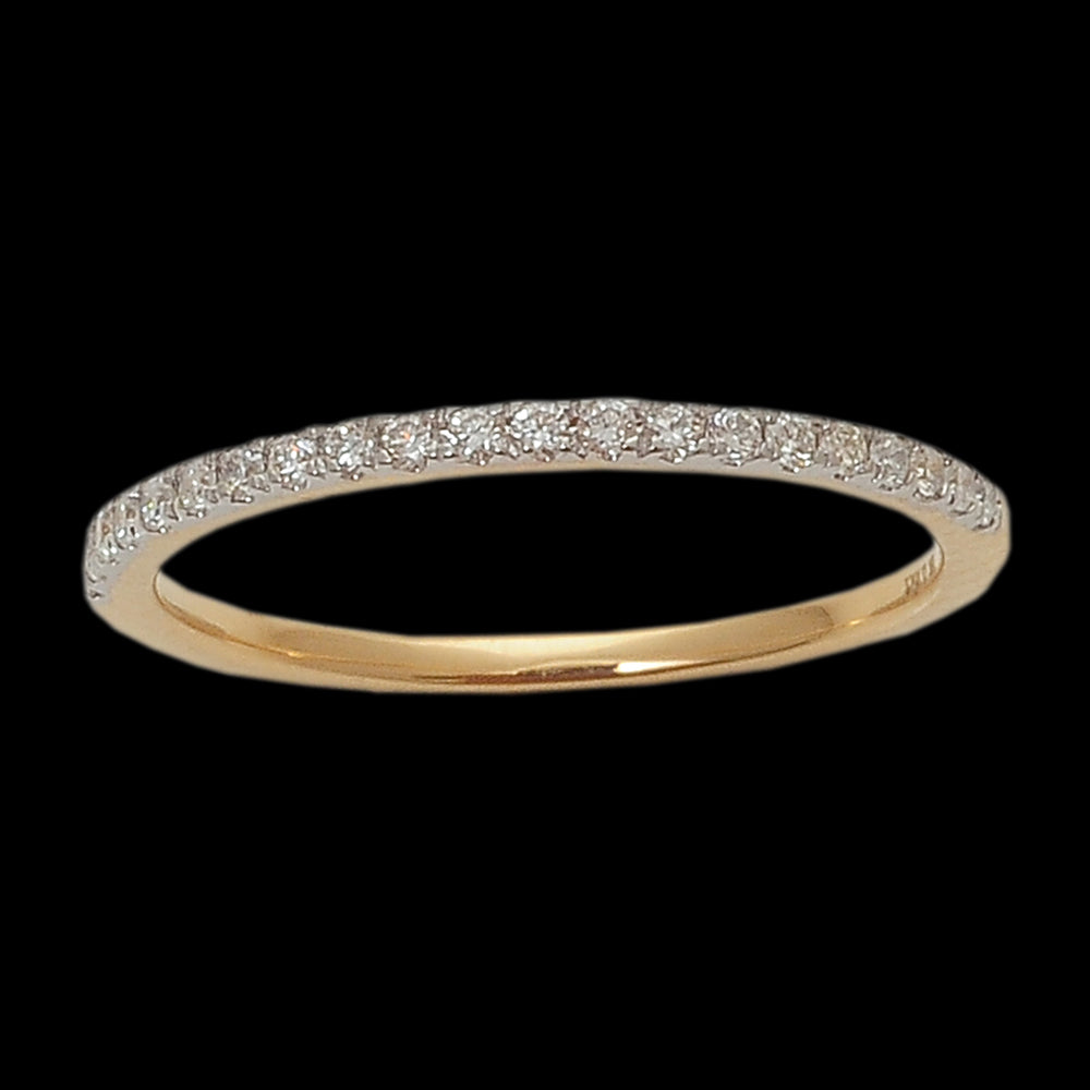 Single Line Diamond Ring