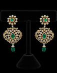 3 In 1 Diamond Earrings With Changeable Natural Emeralds And Rubies