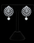 Diamond Earrings Pearl Drops