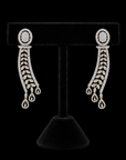 Diamond Earrings With Changeable Natural Emerads And Rubies