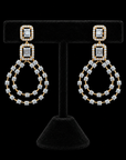 Diamond Earring With Natural Baguette